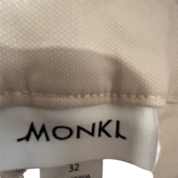 Monki Women's Beige Ava Wide Leg Trouser Pants Size Uk 6, EUR 32 - Picture 7 of 12